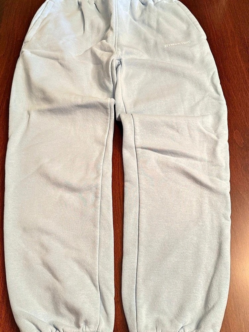 Elevated Faith Embroidered Jogger Pants in White